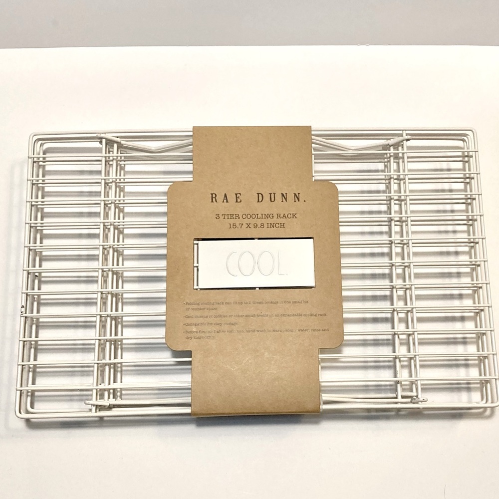 RAE DUNN FINAL CLEARANCE PRICE 3 TIER COOLING RACK NWT